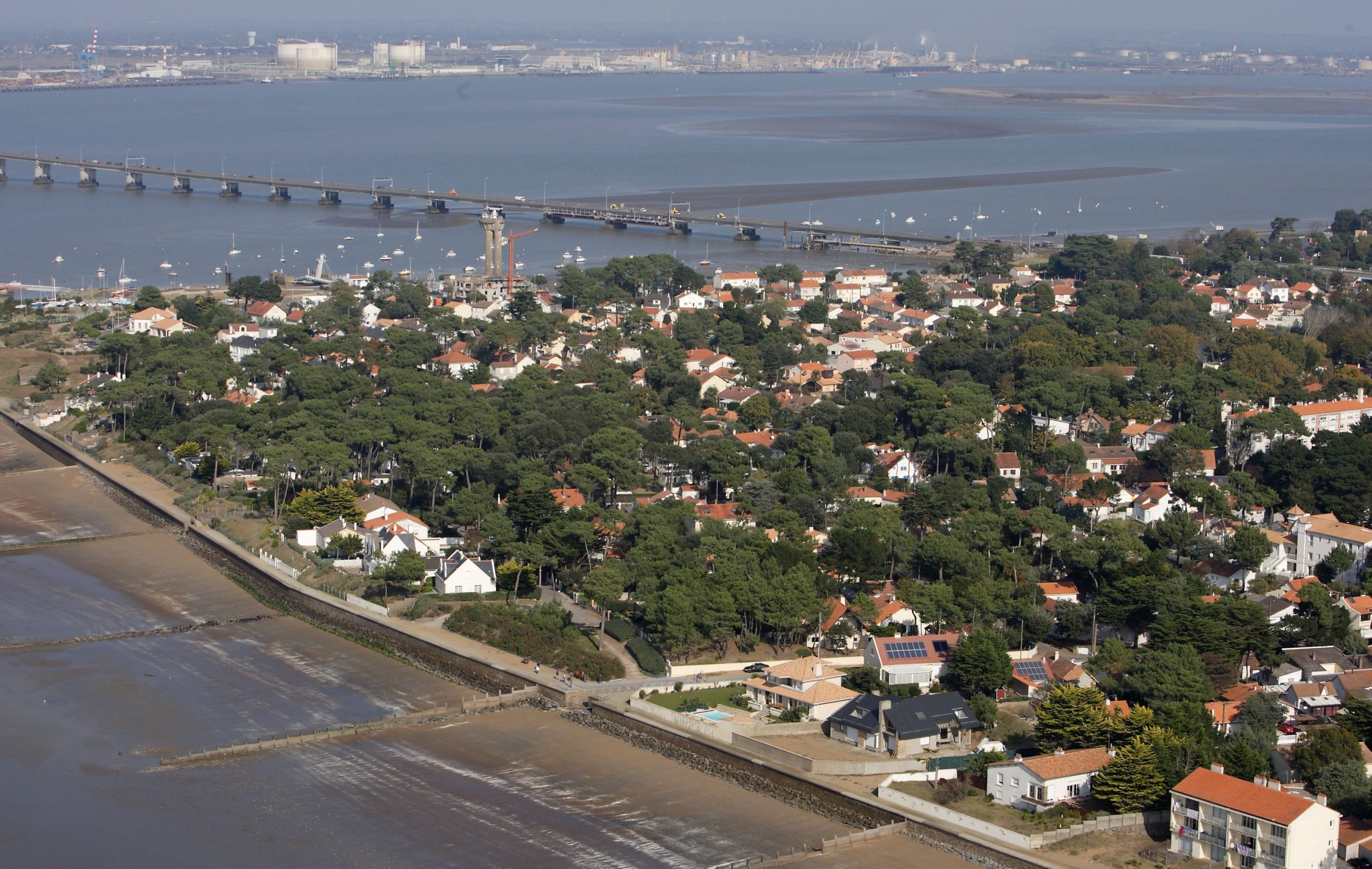 Le quartier de Mindin, à Saint-Brévin, touché par le risque de submersion marine selon le plan de prévention des risques littoraux. Photo : Région Pays de la Loire