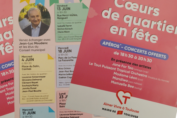 Propagande de pré-campagne déposée dans les boites aux lettres toulousains par la mairie. / Illustration Mediacités