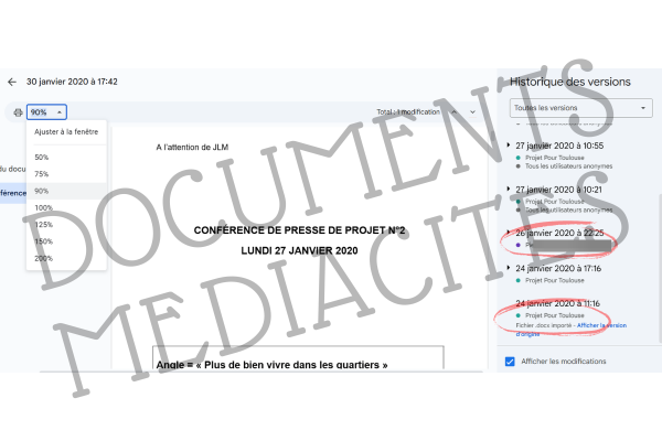 Programme de la liste Aimer Toulouse, mis en ligne en janvier 2020, par un collaborateur du maire de Toulouse. / Document Mediacités