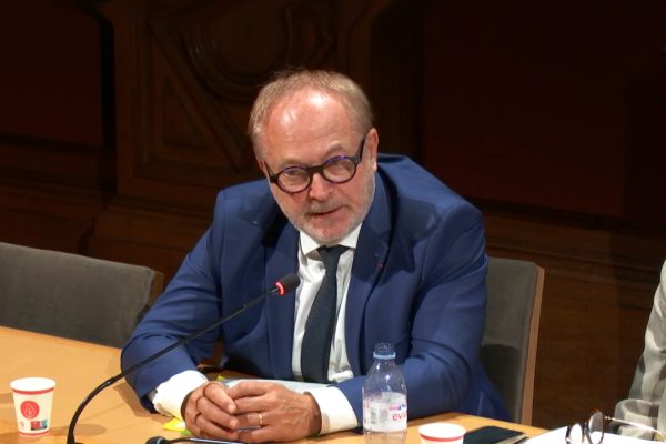 Joël Guerriau, lors d'une de ses dernières apparitions au Sénat, en octobre 2023. Capture d'écran : Public Sénat