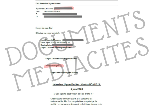Entretien corrigé par le candidat en collaboration avec son cabinet avant d'être publié sur le blog d'un militant Les Républicains/ Illustration Mediacités