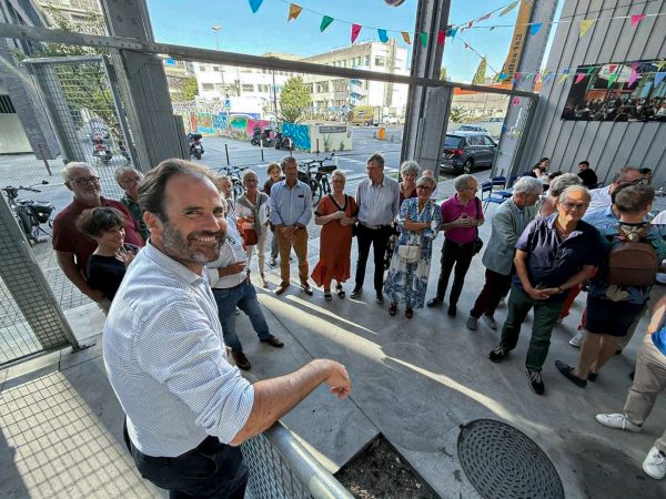 Foulques Chombart de Lauwe lors d'une rencontre sur l'île de Nantes, en juillet. Photo : Compte Facebook de Foulques Chombart de Lauwe