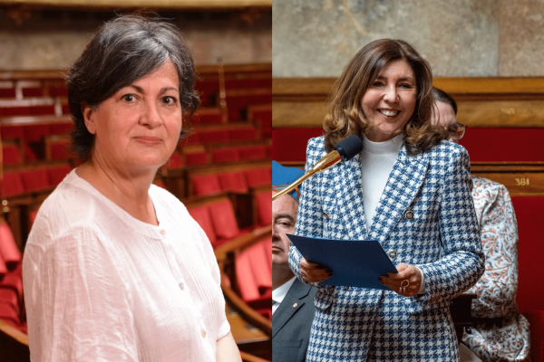 Christine Arrighi (Écologistes) et Corinne Vignon (Renaissance), députées de Haute-Garonne.