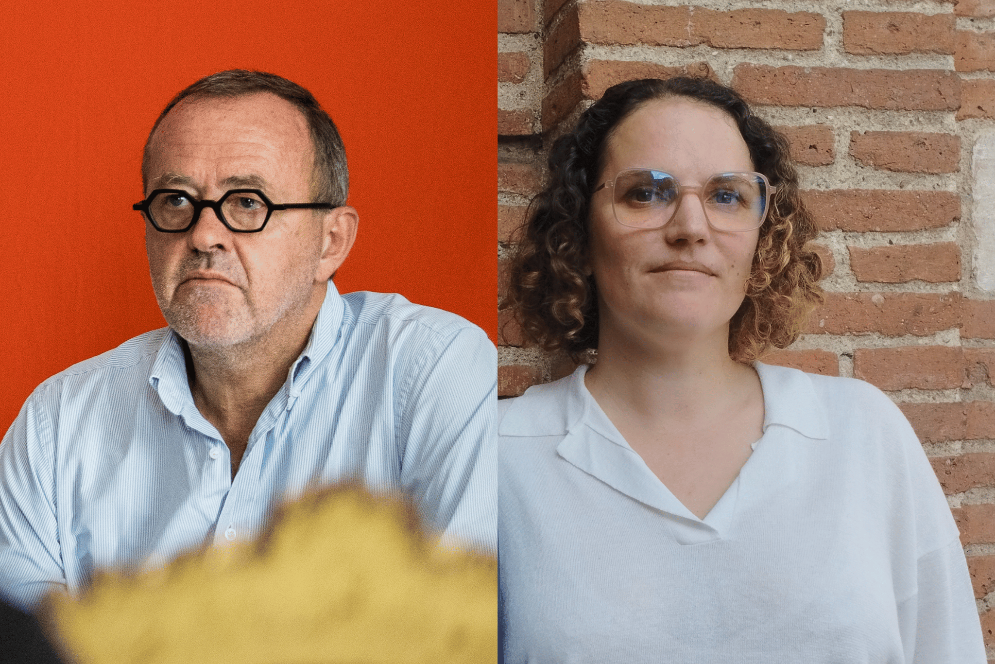 Sacha Briand (à gauche), adjoint au maire de Toulouse, porte plainte contre Agathe Roby (à droite), élue d'opposition à Toulouse.