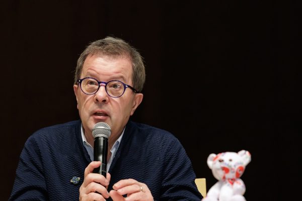 René Martin lors d'une conférence de presse de la Folle journée de Tokyo, en 2024. Photo : Instagram de La Folle journée de Tokyo