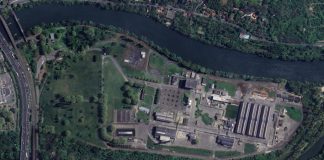 L'usine Ariane, à Toulouse, sur l'ile d'Empalot, à Toulouse. / Google Earth