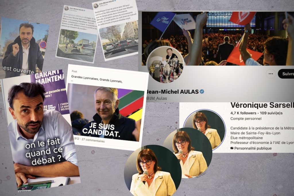 Instagram, Facebook, X, LinkedIn&nbsp;: l’autre campagne de Jean‐Michel Aulas, Grégory Doucet et compagnie