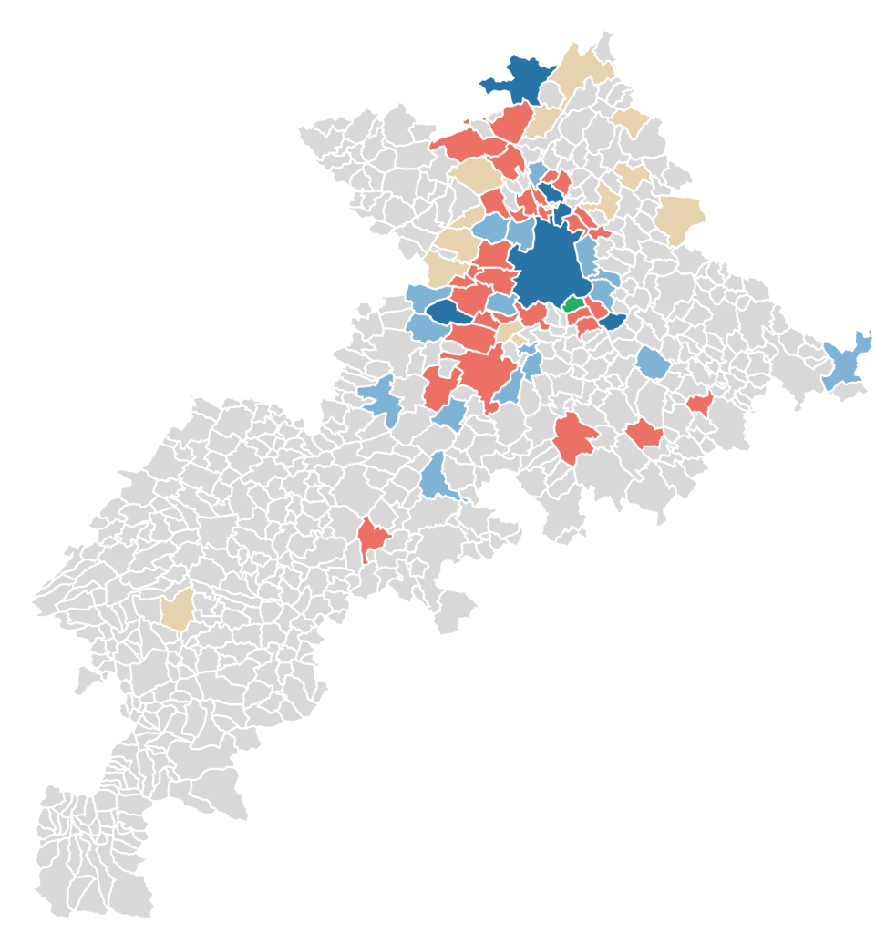 Haute‐Garonne&nbsp;: la carte des résultats des élections municipales 2026