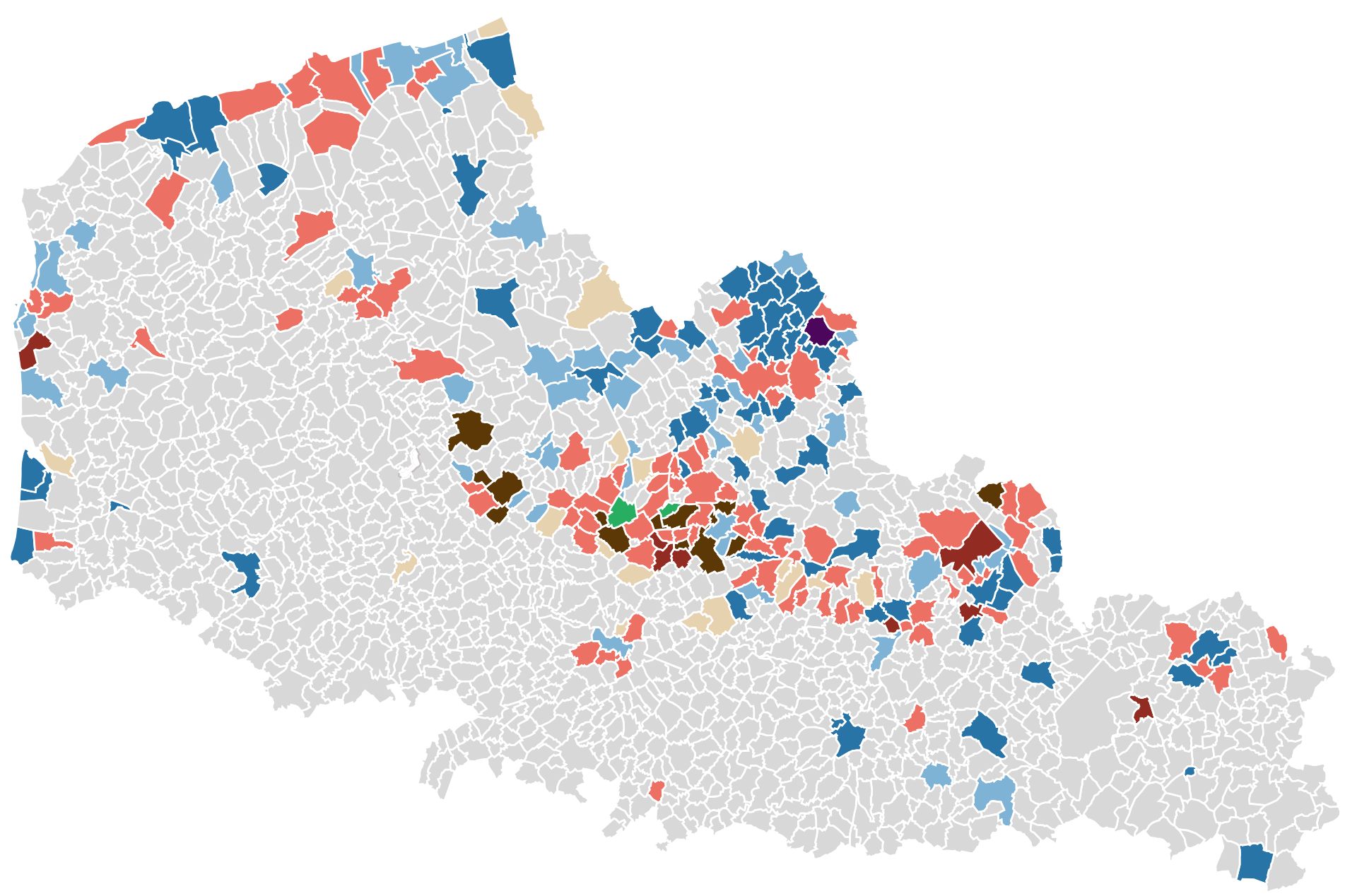Nord – Pas de Calais&nbsp;: la carte des résultats des élections municipales 2026