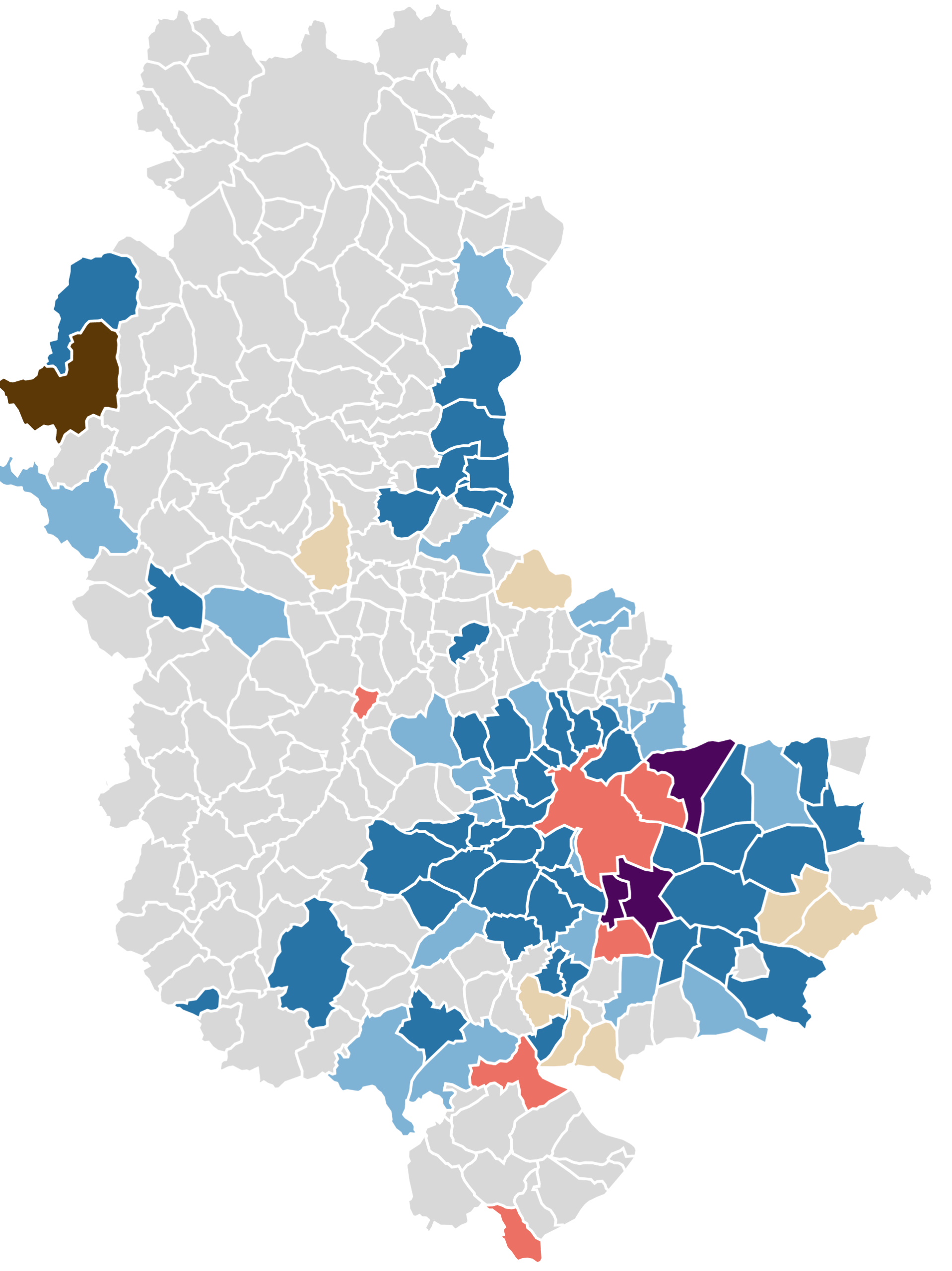 Rhône&nbsp;: la carte des résultats des élections municipales 2026