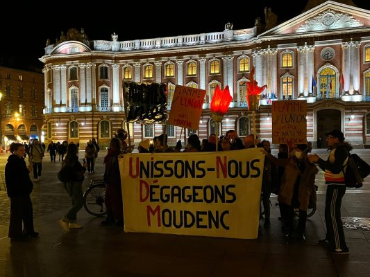 Rassemblement pour l'union de la gauche devant le Capitole