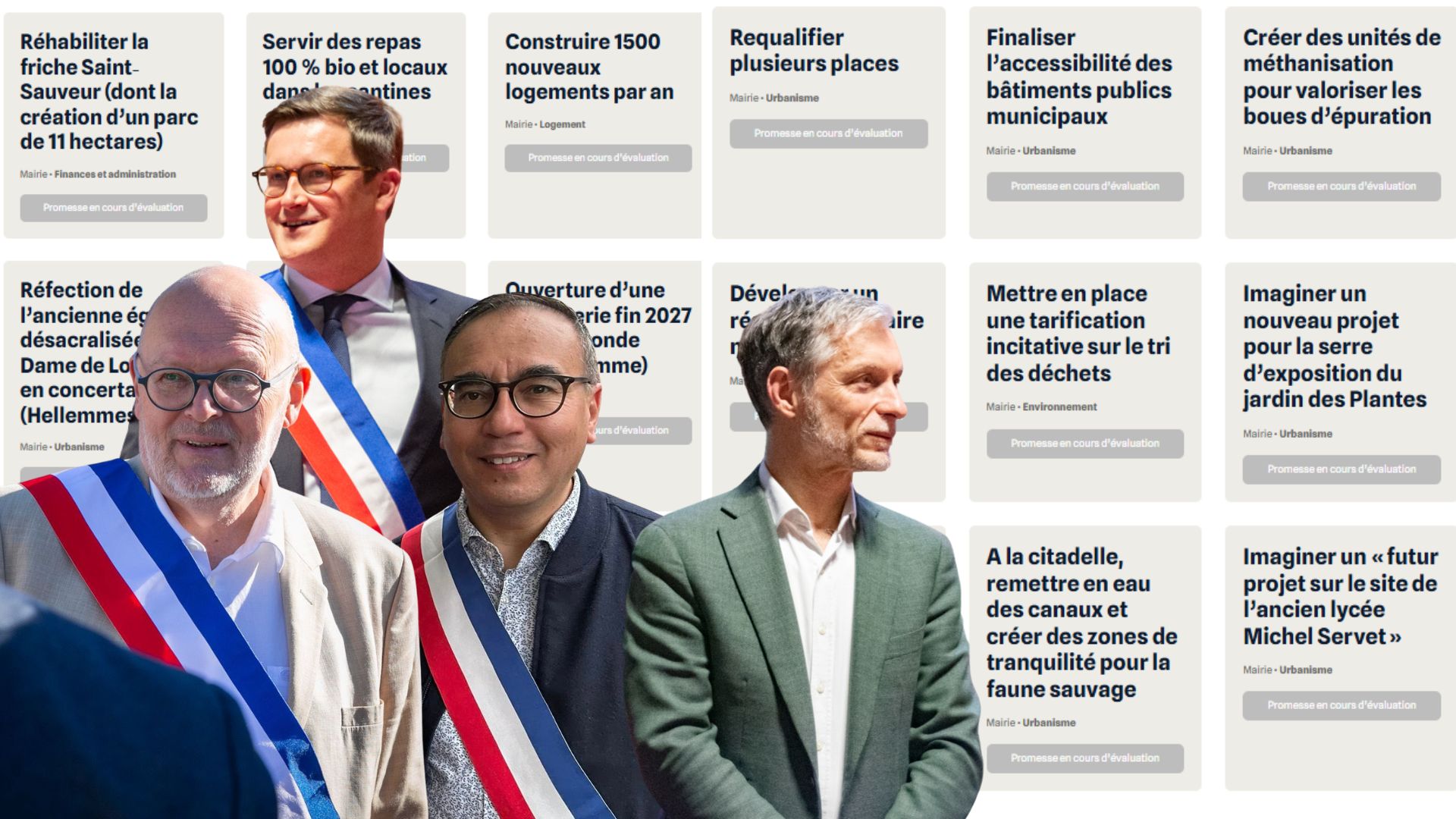 Les 302 promesses de la majorité écolo‐socialiste de Lille passées au crible du Radar de Mediacités